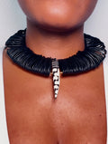 Leather + Bone Tribal Choker